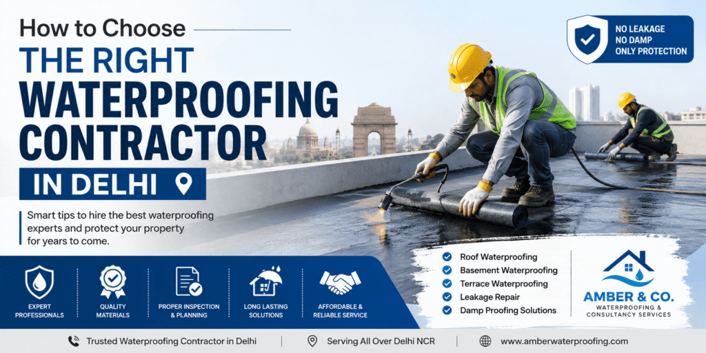 How to Choose the Right Waterproofing Contractor in Delhi